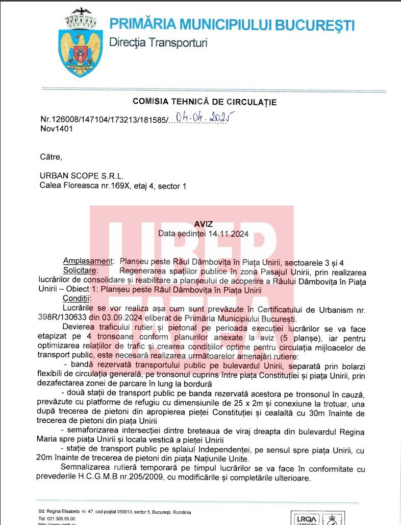 Nicușor Dan a semnat un aviz pentru refacerea Planșeului Unirii, dar lucrarea tot nu începe. Motivul și imagini cu stadiul avansat de degradare