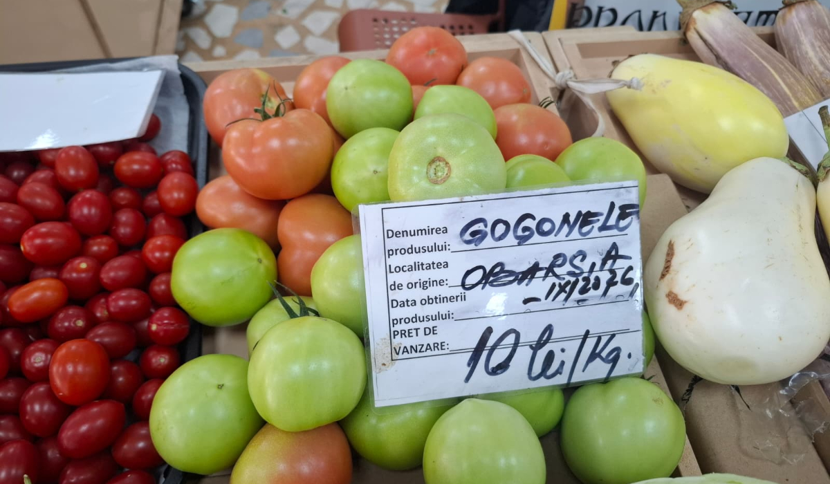 Cât costă gogonele, gogoșarii și castraveții în Piața Dorobanți