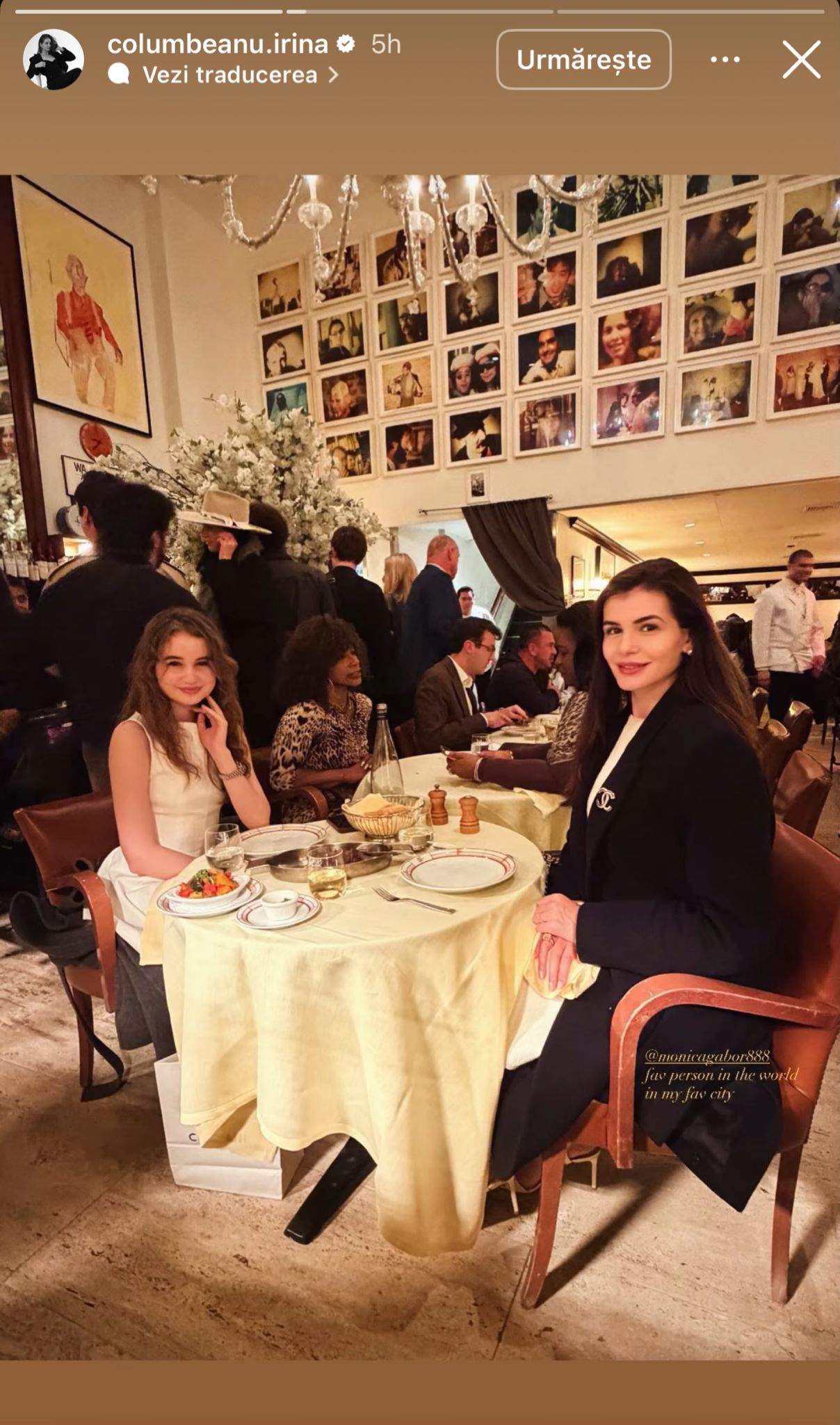 Imagini cu Monica Gabor și fiica ei, Irina, într-un restaurant de lux din New York. Cele două au atras atenția tuturor