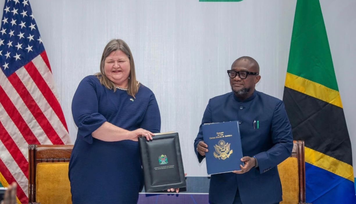 Tanzanian Health Minister Mohammed Mchengerwa and US officials during the signing of the $31 billion bilateral health cooperation agreement in Dar es Salaam