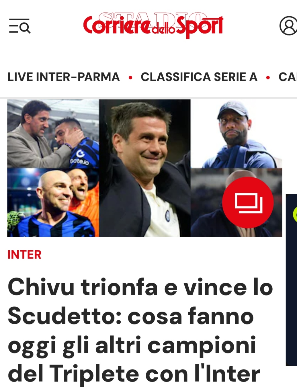 Inter și Cristi Chivu sunt campioni în Italia după 2-0 cu Parma / Petrecere în vestiar „Made in Romania”
