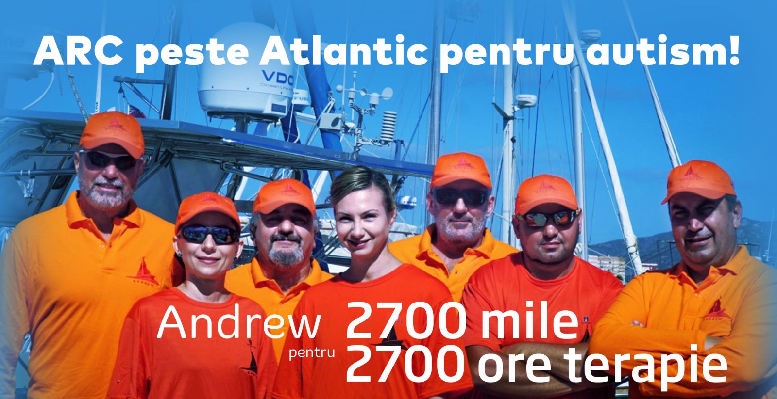 REPORTAJ / Șapte români înfruntă Atlanticul pe un velier. Luptă trei săptămâni cu vântul, cu valurile și furtunile pentru copiii cu autism/ GALERIE FOTO