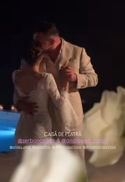 Ploaie de vedete la nunta lui Șerban Cazan din Grecia. Cum au apărut nașii Gina Pistol și Smiley, dar și cântărețele Antonia și Ruby