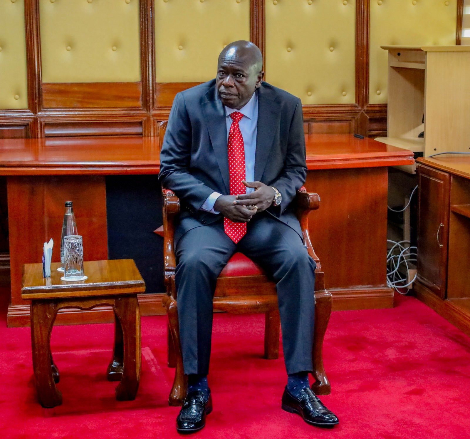 Impeached Deputy President Rigathi Gachagua arrived in the Senate as his impeachment trial begins