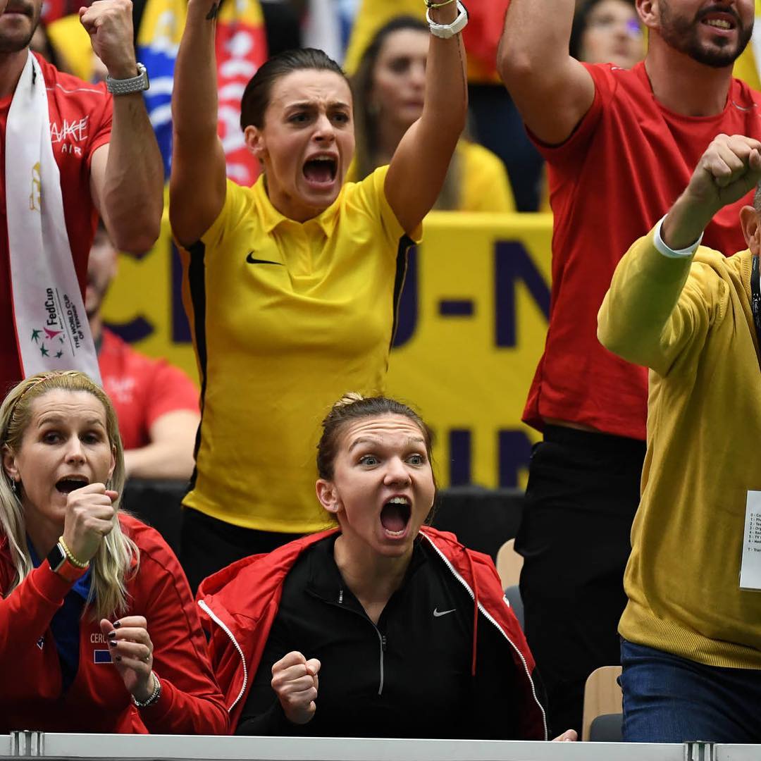 Simona Halep a trăit la intensitate maximă meciul de dublu: ”Am avut niște emoții extraordinare” | GALERIE FOTO&VIDEO