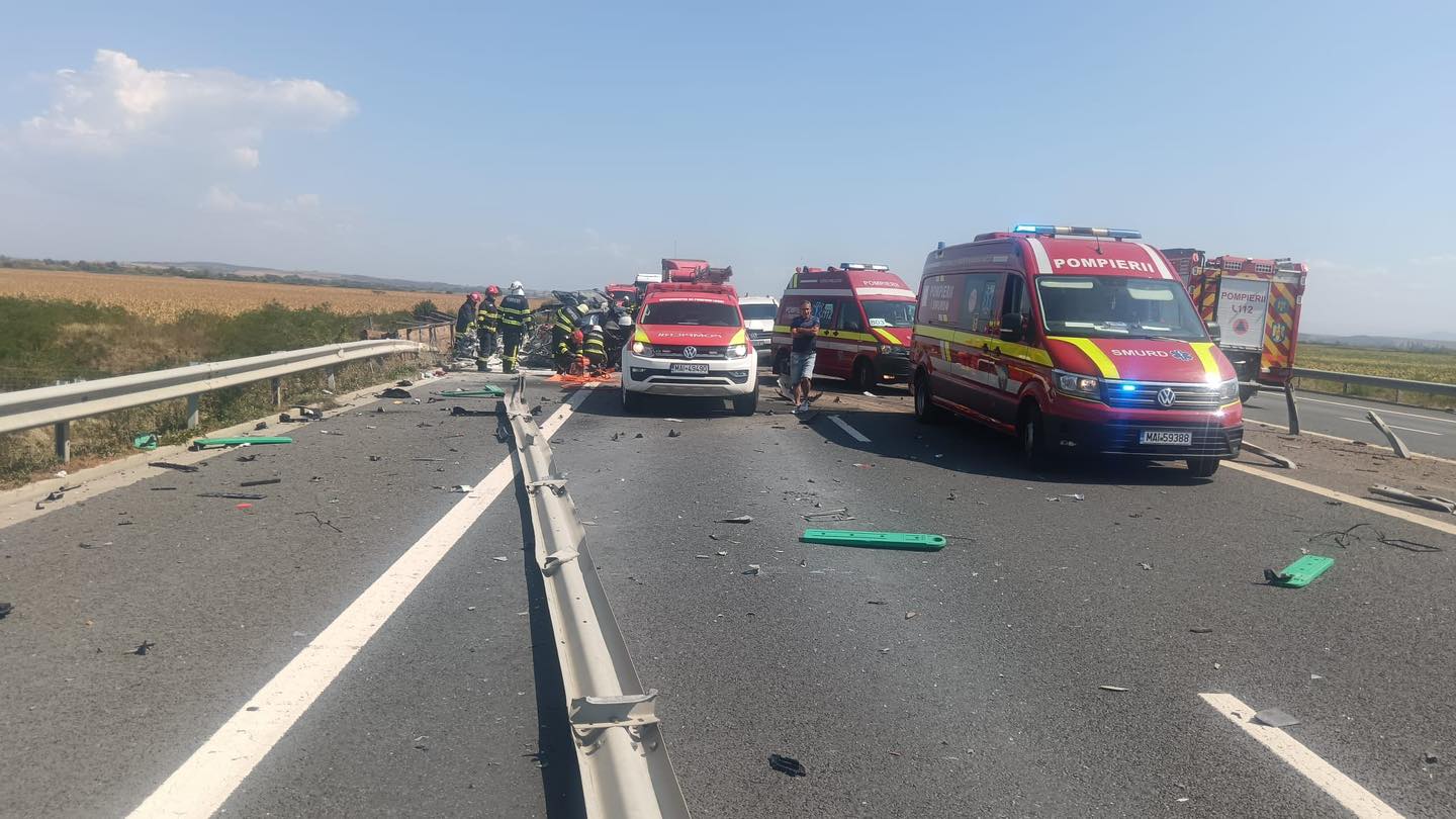 Un diplomat ungar a murit pe autostrada Timișoara-Lugoj. O mașină a Consulatului Ungariei la București, implicată într-un accident grav