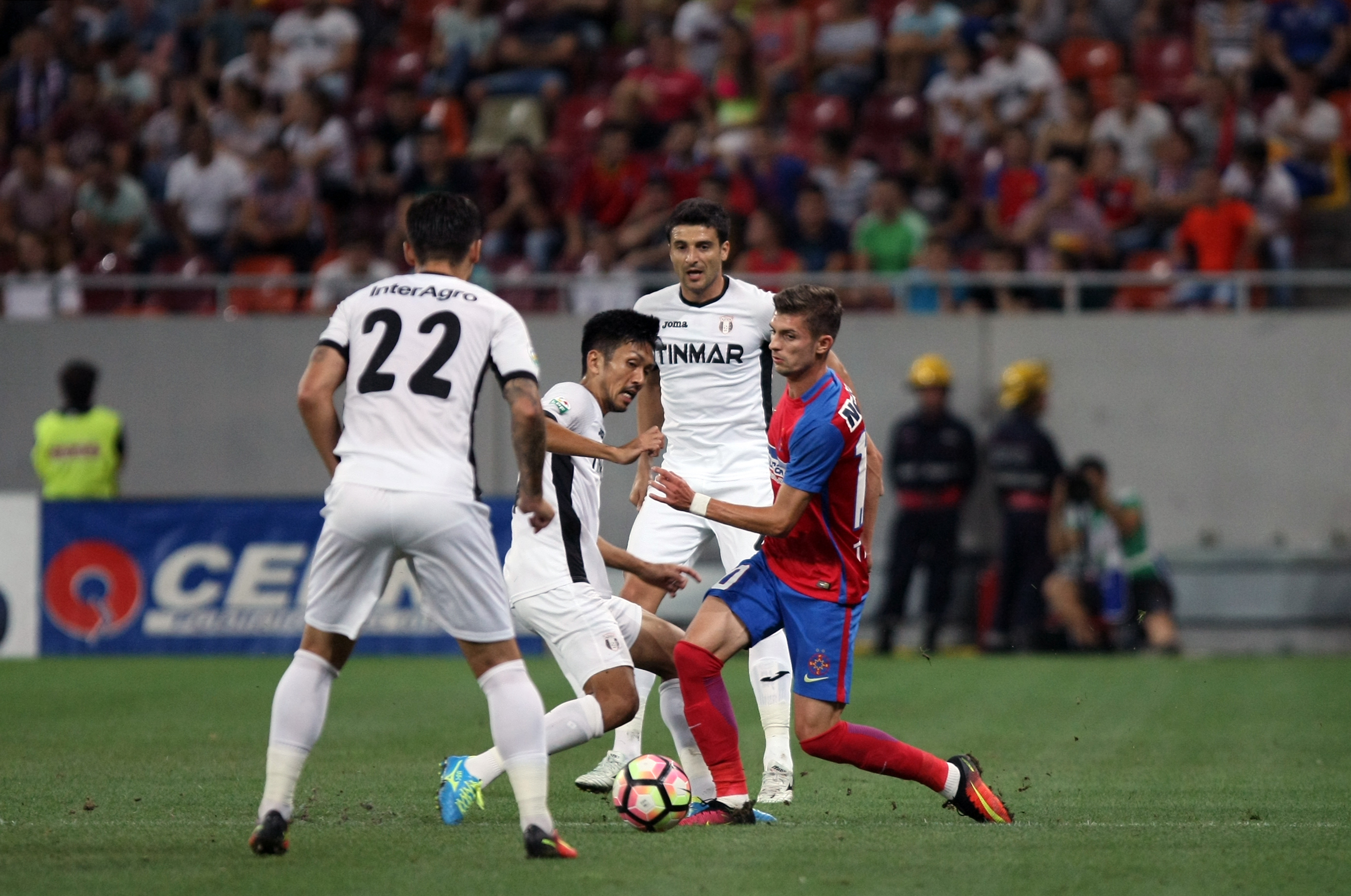 Liga 1, Etapa a 7-a. Steaua - Astra 1-0. GOLdrin a decis jocul, dintr-o lovitură liberă! Junior Morais, eliminat în final! Meciul s-a încheiat cu îmbrânceli/ VIDEO&FOTO