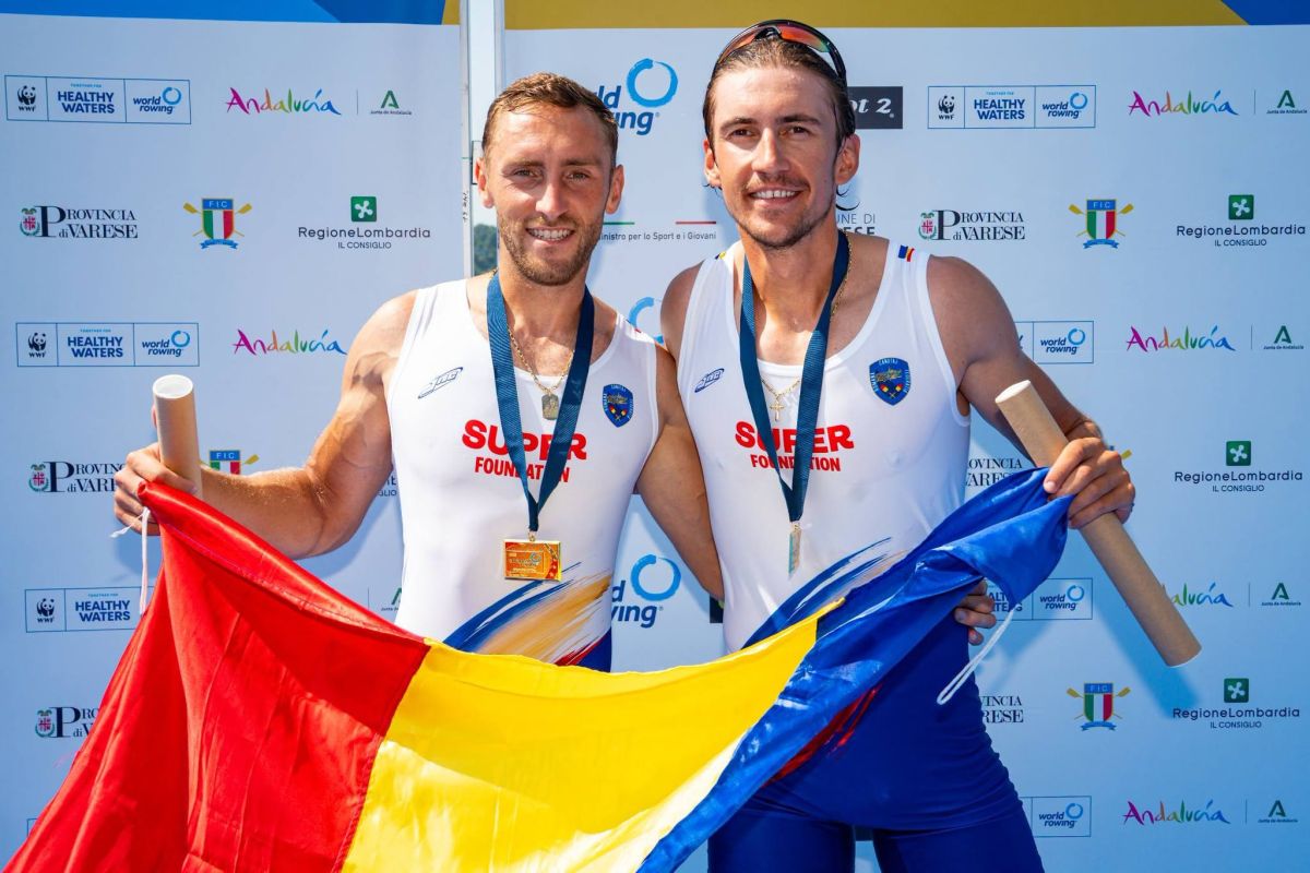 4 medalii pentru România la CE de canotaj de la Varese: două titluri și un nou record european stabilit de Simona Radiș și Adriana Adam