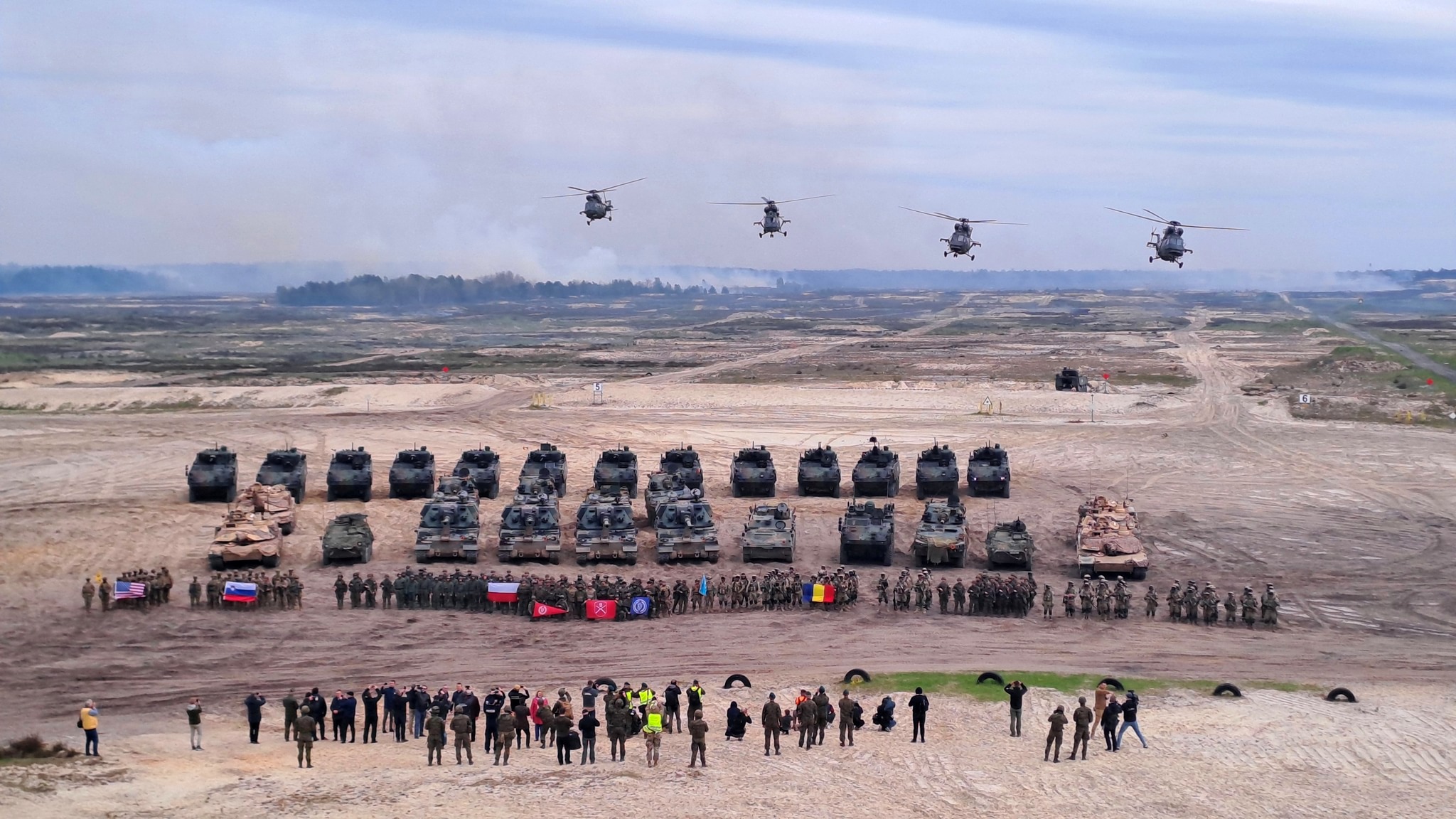 Filmare spectaculoasă cu „Lupii Negri”, infanteriștii români care se antrenează în Polonia în exercițiul Anakonda-23