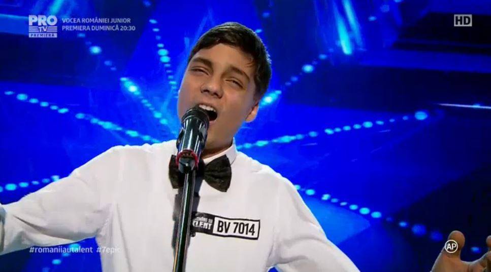 Un nou copil minune la "Românii au talent". Florin Nae a cântat ”Caruso” la Românii au talent, iar juraţilor li s-a făcut pielea de găină | VIDEO