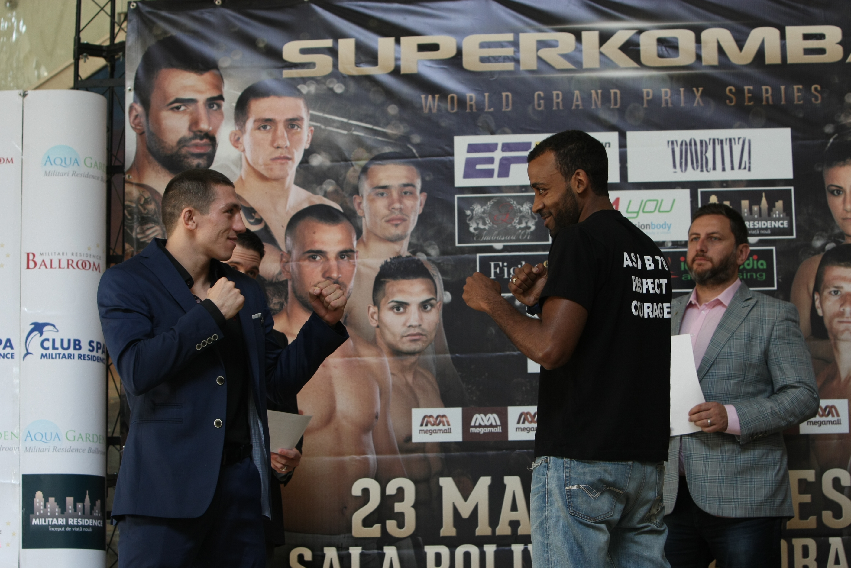 Luptătorii de la Superkombat București au trecut cu bine de proba cântarului oficial / GALERIE FOTO