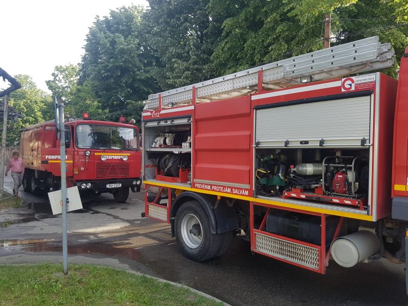 Incendiu la spitalul din Sighetu Marmației. A luat foc acoperișul de la Urgențe