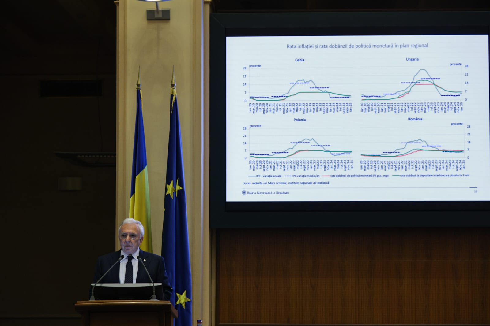 Mugur Isărescu, despre „ordonanța trenuleț”: Dacă nu era adoptată, „deficitul se ducea spre 10%”