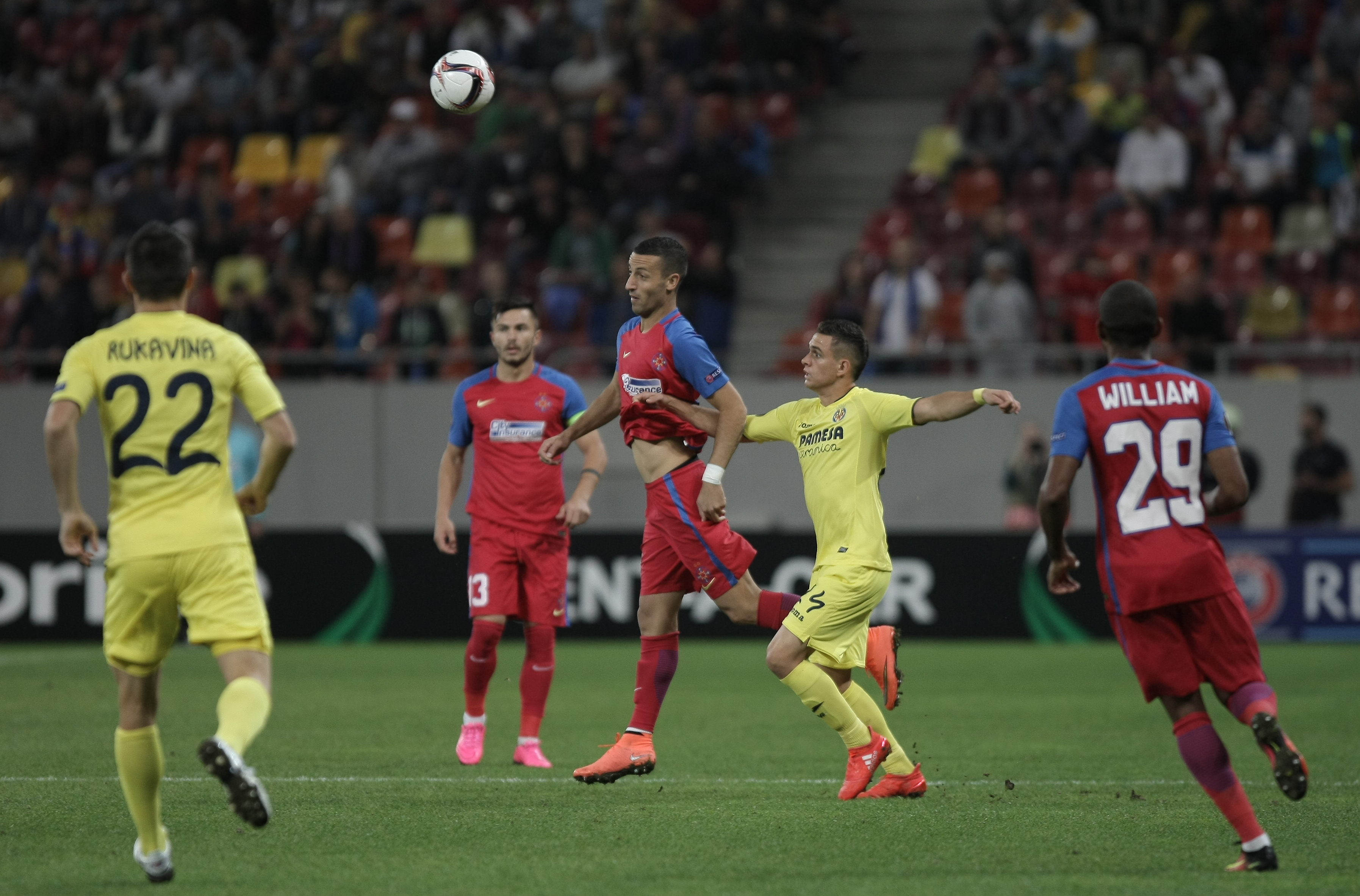 Liga Europa: Steaua - Villarreal 1-1, Zurich - Osmanlîspor 2-1. Muniru a egalat, după ce Borre a deschis scorul. Penalty nedat românilor | LIVE BLOG & VIDEO & GALERIE FOTO