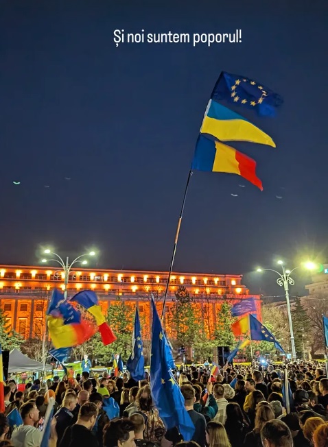 Cum au apărut Vladimir Drăghia și soția Alice la Mitingul EuRo de la Piața Victoriei. La ce au renunțat pentru a fi alături de manifestanți
