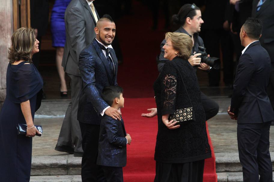 Vidal a făcut nuntă cu fast la Santiago de Chile / GALERIE FOTO