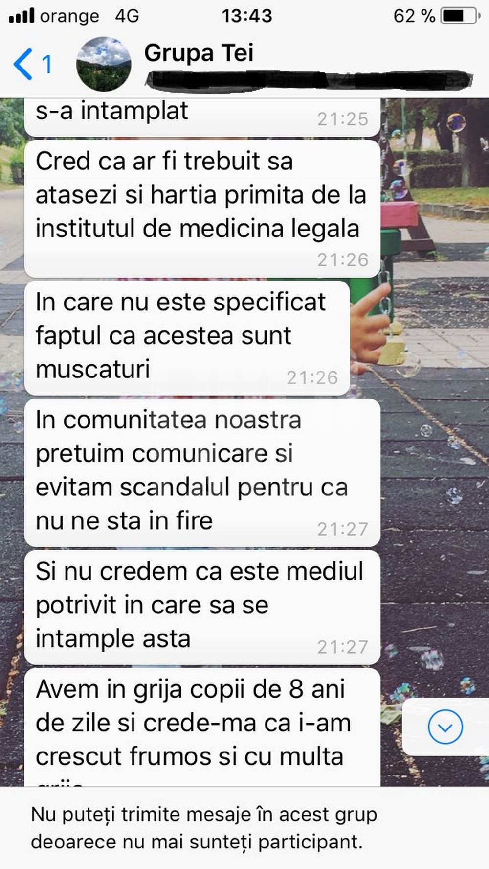 EXCLUSIV / Copil de 1 an și 8 luni, mușcat violent la grădiniță. Copilul a rămas cu traume