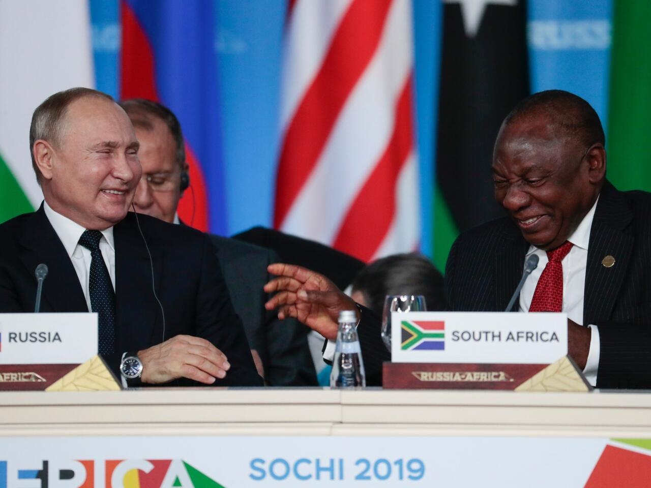 Putin and Ramaphosa
