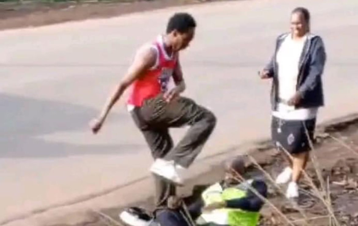 A driver who was captured on video assaulting a police officer along Kamiti Road has been arrested.