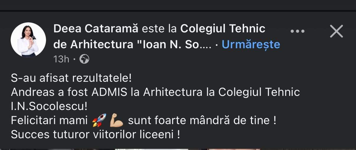 La ce liceu va studia Andreas, fiul Deei Maxer, după examenul de admitere. Mama lui a făcut totul public