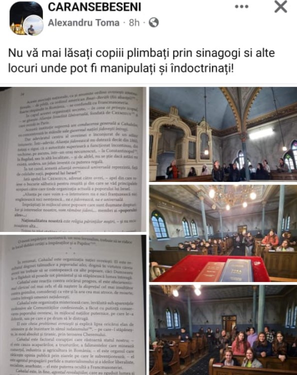 Antisemitism feroce, rămas nesancționat. Autoritățile române n-au reușit să-l identifice pe autorul unor postări prin care evreii sunt numiți „cancerul lumii”