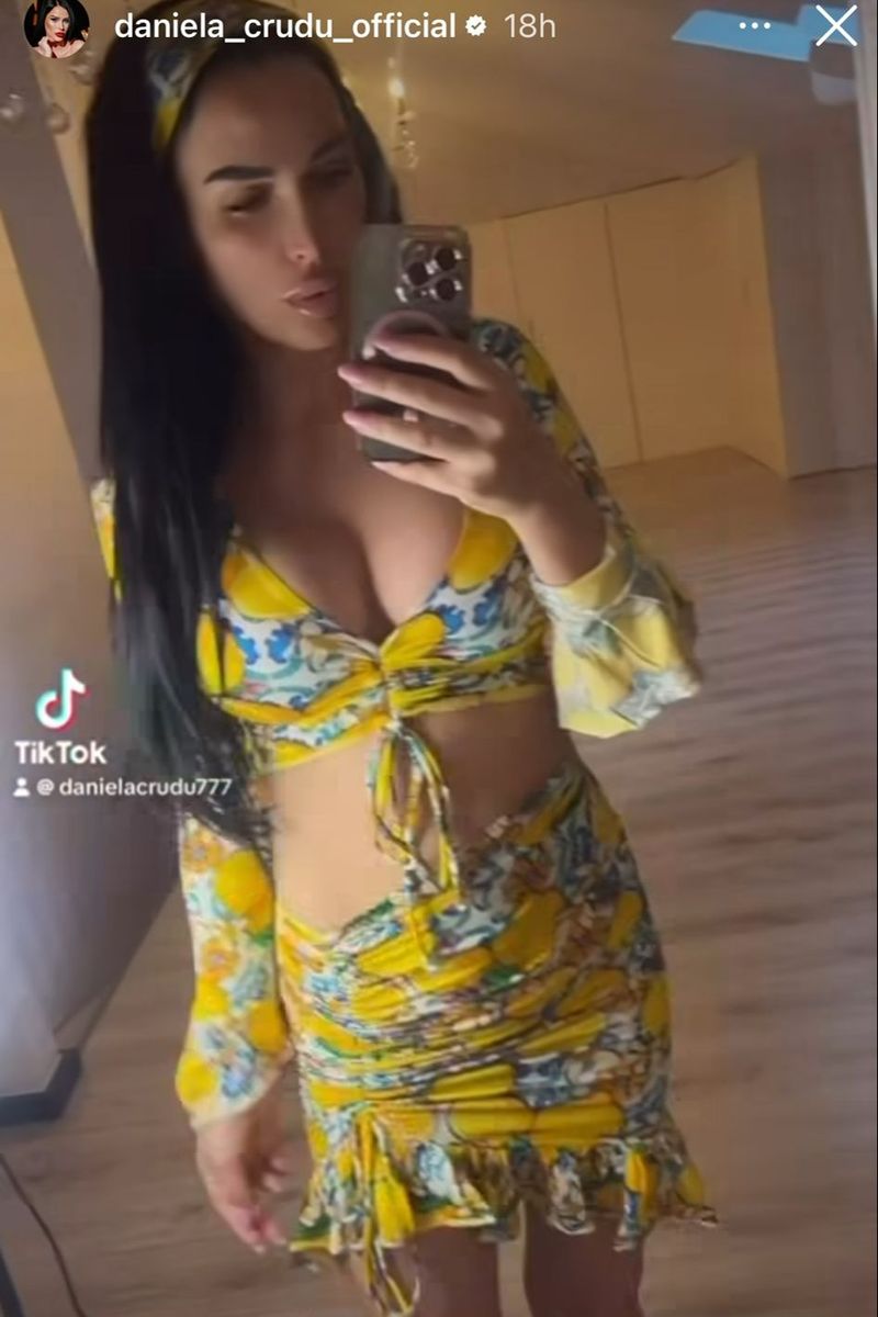 Imagini cu Daniela Crudu la o lună după ce a născut cel de-al doilea copil. A pozat într-o rochie scurtă