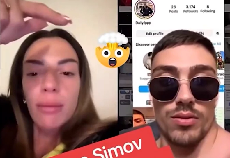 Tara Simov i Danilo Raičević zajedno u lajvu: "Ja sam ovde gola, za to ideš u zatvor!"