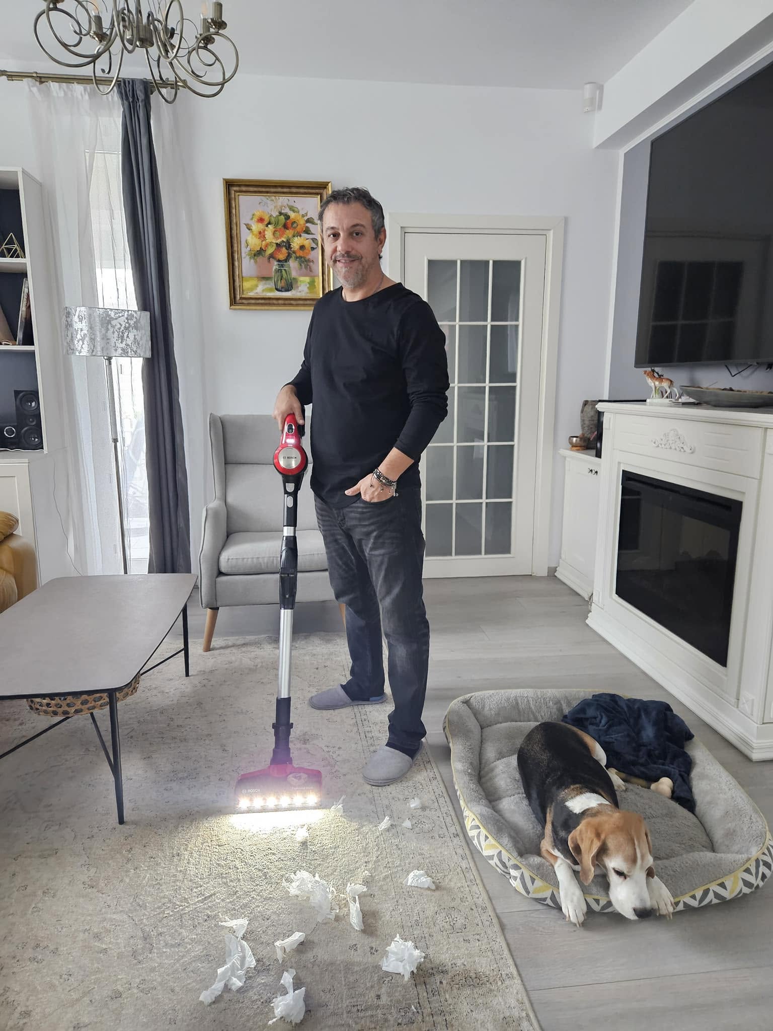 Imagini din casa lui Sorin Bontea
