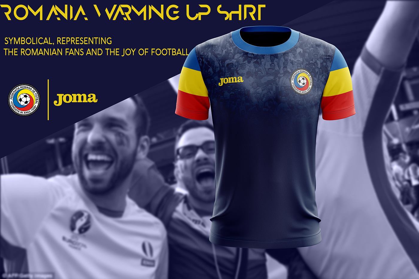 Un designer din Vaslui a propus Federației Române de Fotbal noi modele de echipament pentru echipa națională | GALERIE FOTO