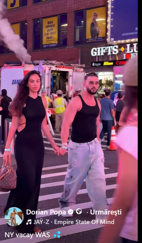 Cum au apărut Dorian Popa și soția lui pe străzile din New York. S-au făcut nevăzuți în mulțime