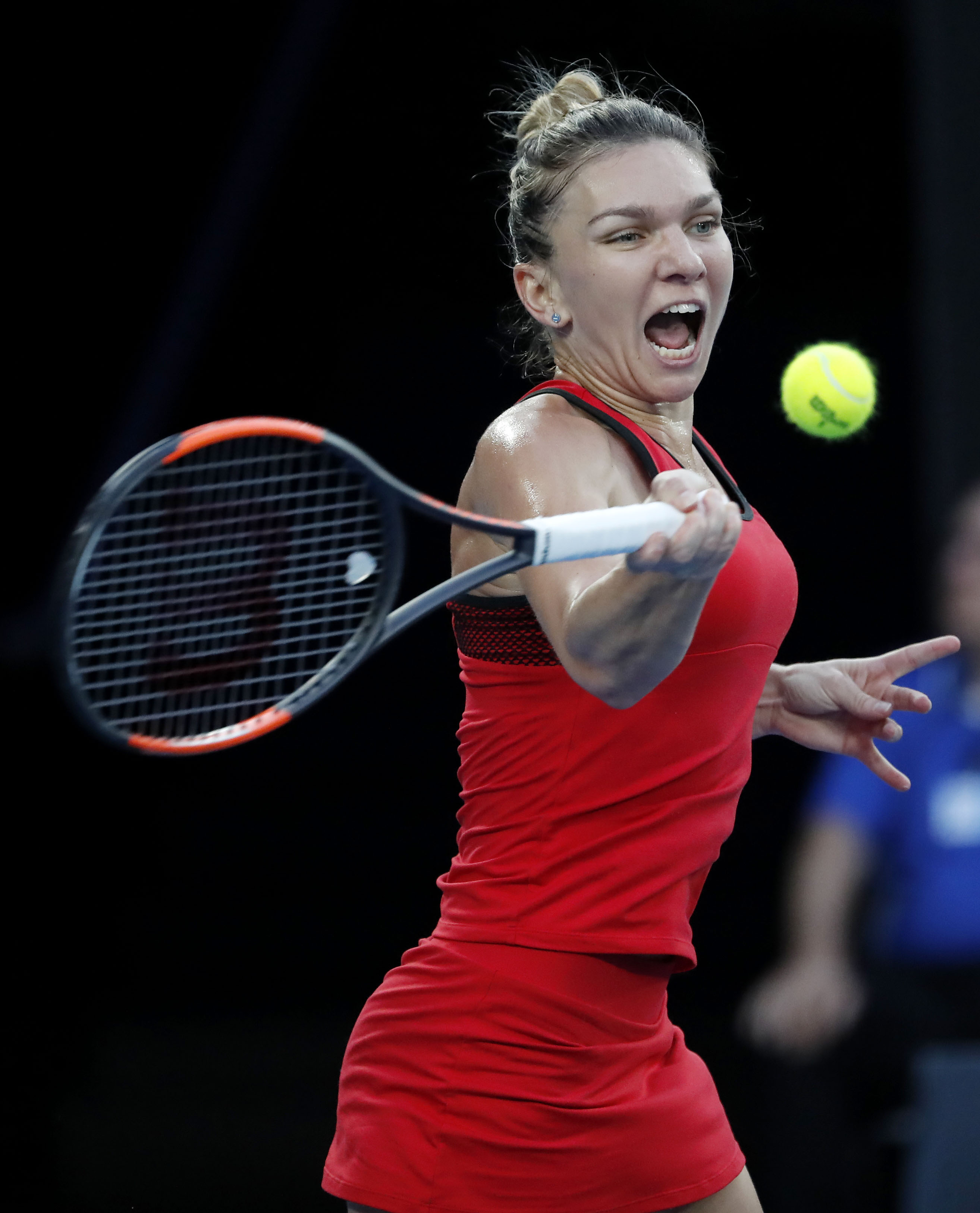 Imaginile finalei Halep - Wozniacki. Românii fac show pe Rod Laver Arena, din Melbourne. S-au speriat când a acuzat probleme fizice: ”Simo de oțel”” / FOTO