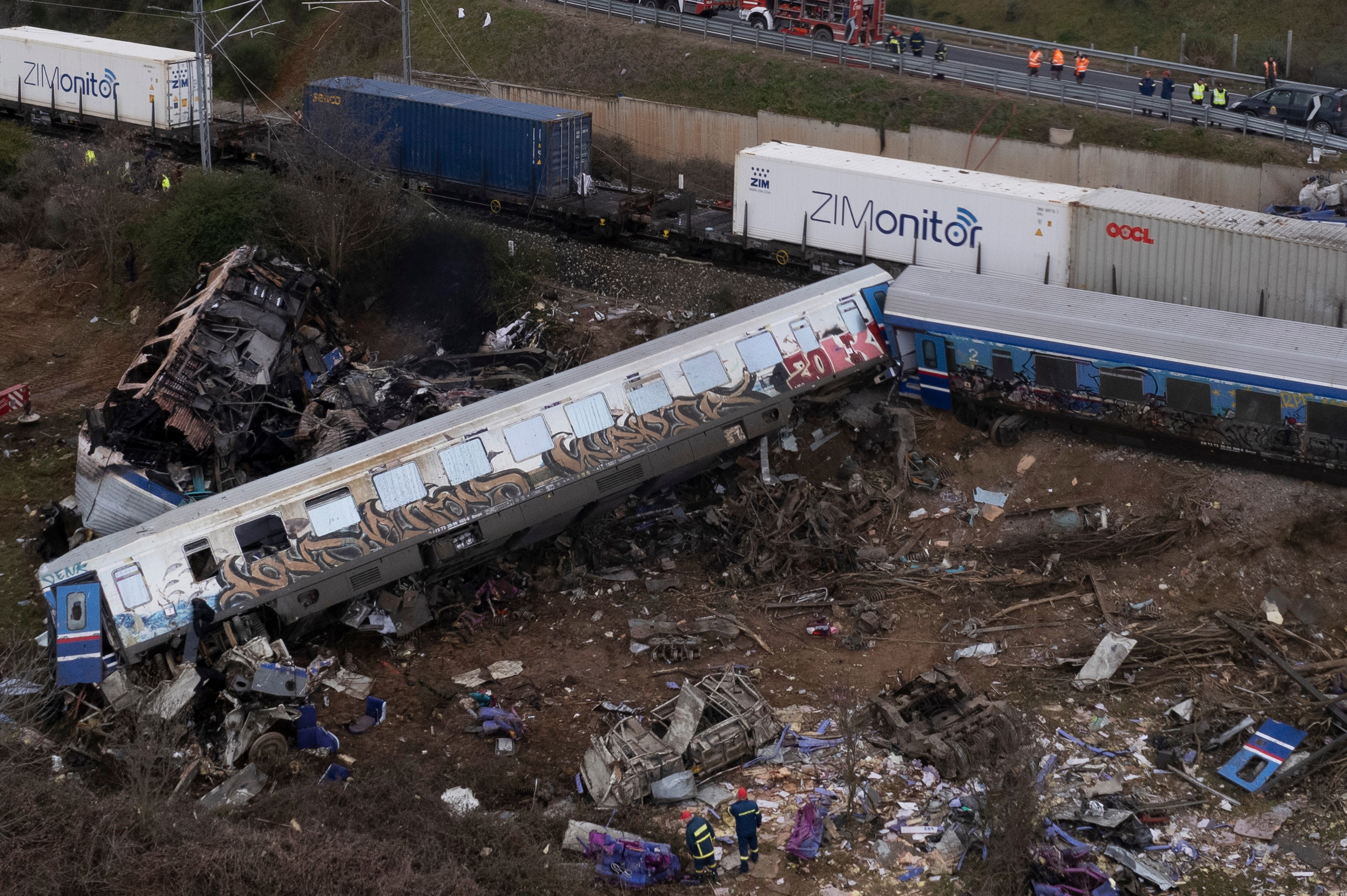 Șeful gării din orașul Larissa a fost arestat după tragedia feroviară din Grecia