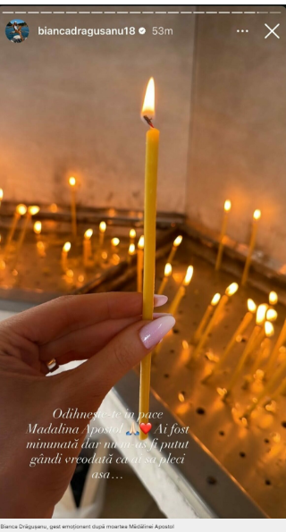 Bianca Drăgușanu, devastată după ce a aflat de moartea Mădălinei Apostol
