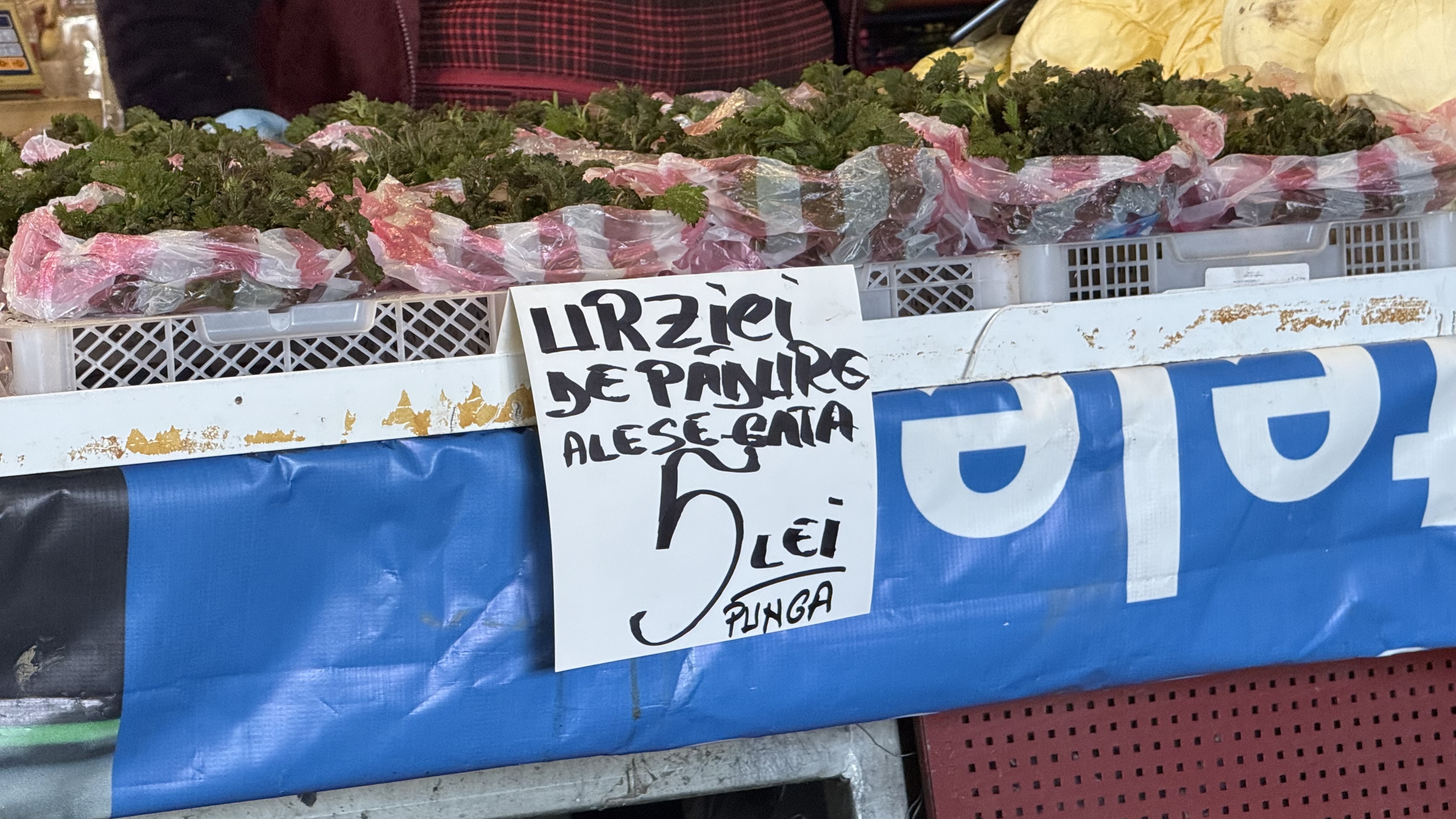 Urzicile au ajuns să bată carnea de vită: prețuri de lux în piețele din București pentru legumele de primăvară