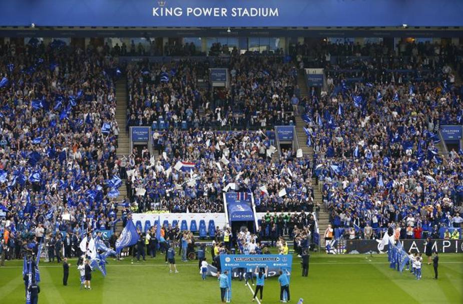 Ce party pe ”King Power Stadium”! Leicester a dat o petrecere pe cinste, la meciul cu Everton. Imagini de colecție / GALERIE FOTO & VIDEO
