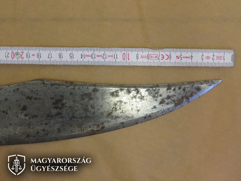 Szamurájkarddal támadt a rendőrökre egy férfi az Észak-Alföldön - fotón a veszedelmes fegyver