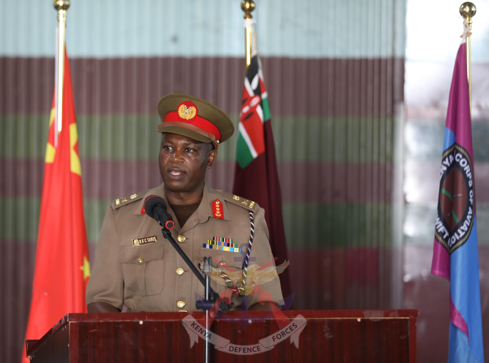 Lieutenant General David Tarus, Commander of the Kenya Army, officiated the commissioning of refurbished Z9 helicopters