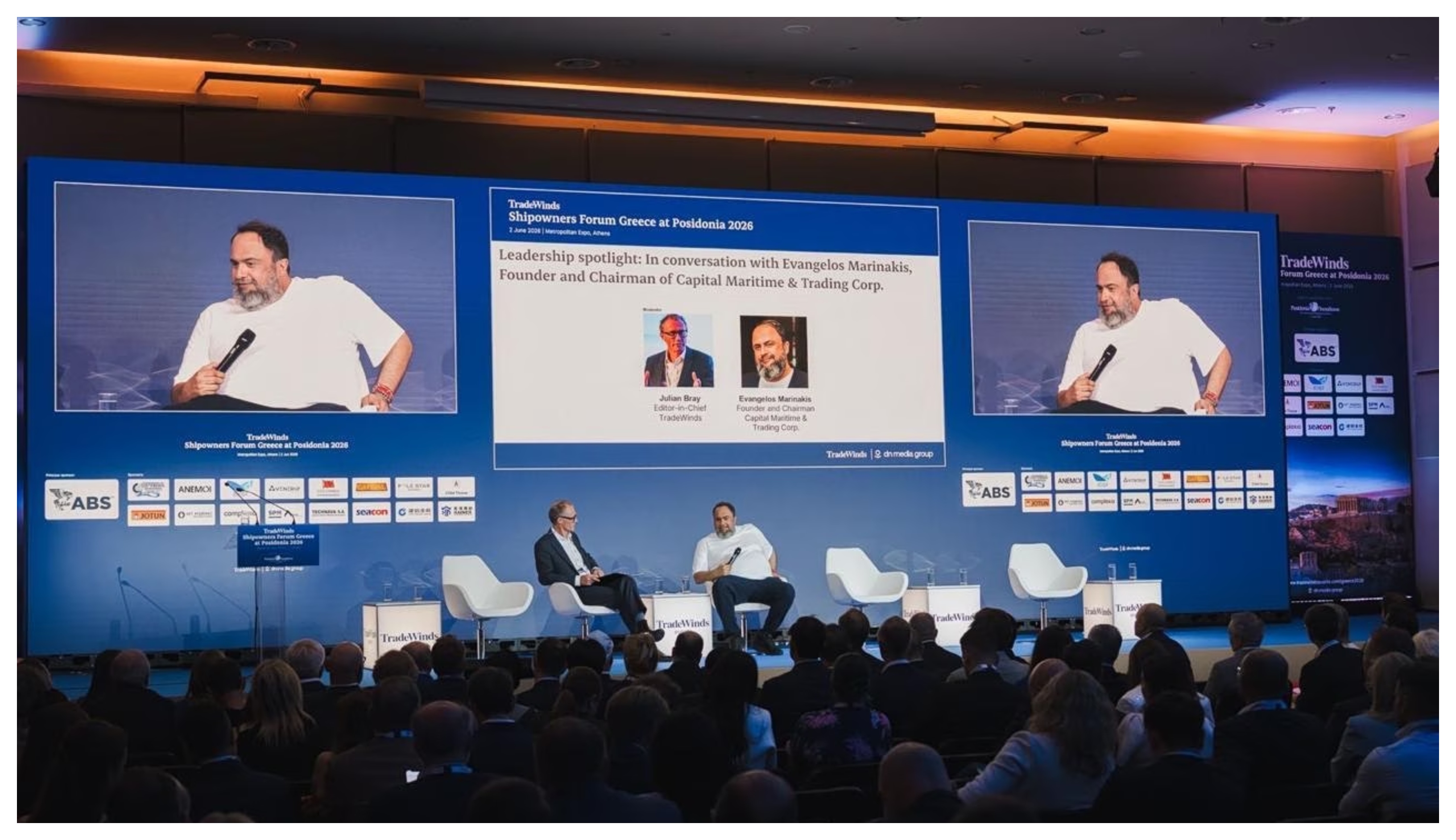 Evangelos Marinakis suggests shipowners would be better off paying transit fees to use the Strait of Hormuz than facing ongoing costs from rerouting and war-risk premiums.