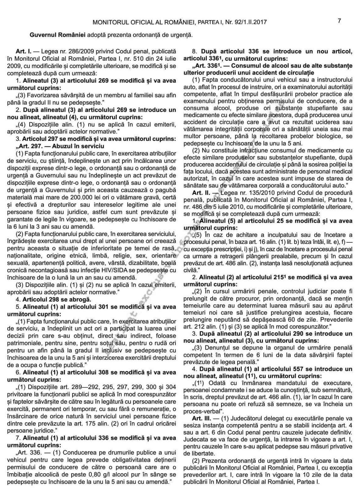 Proiectul de lege privind grațierea a ajuns la Senat