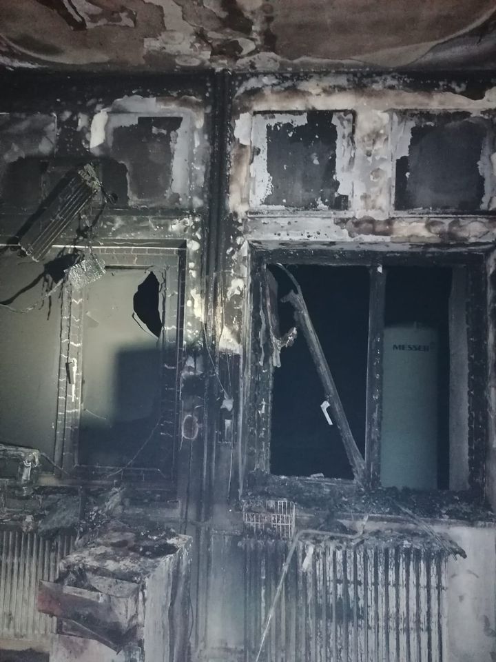 Imagini cu impact emoțional. Cum arată salonul ATI de la Spitalul din Piatra Neamț, în urma incendiului devastator