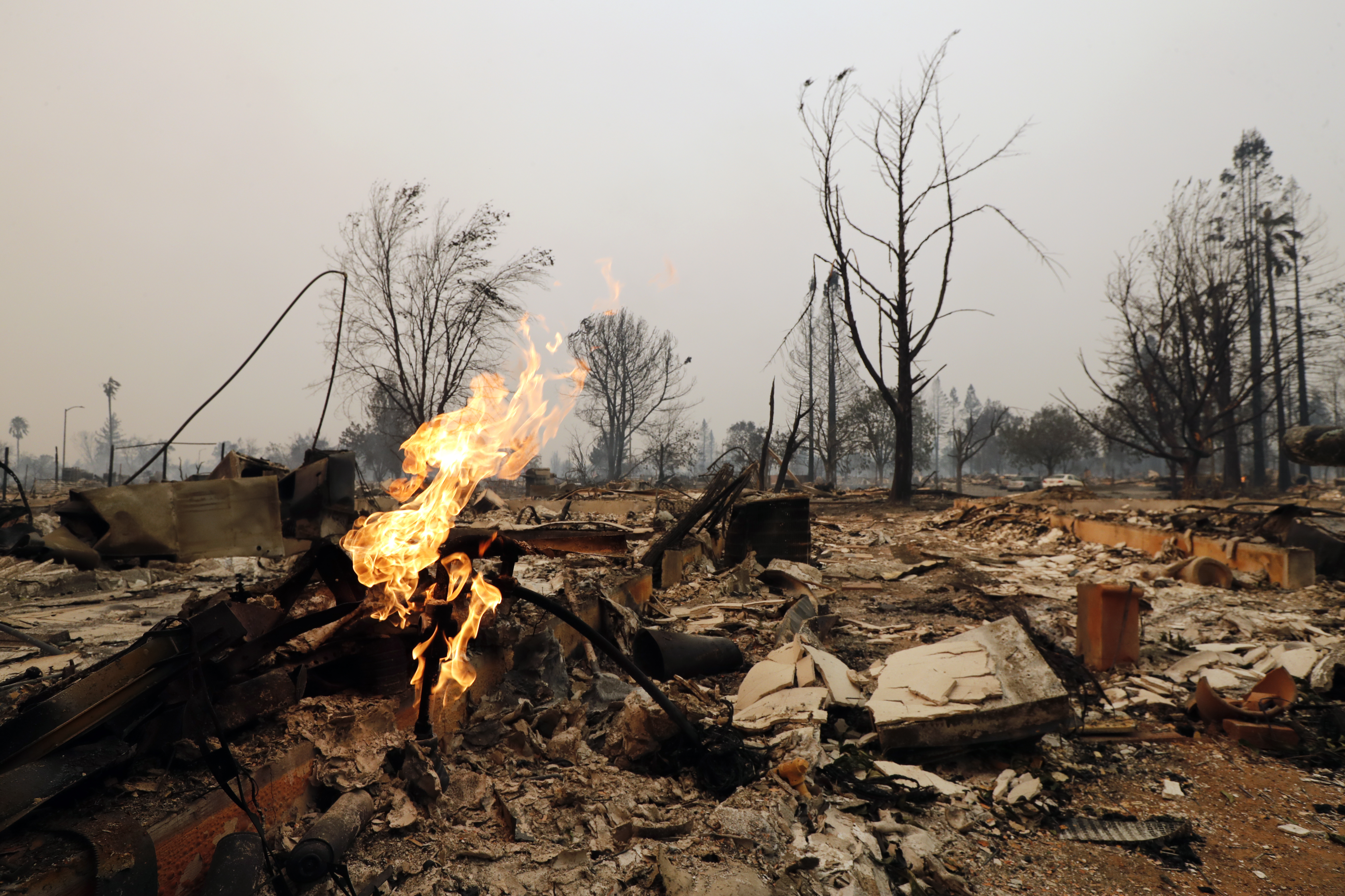 GALERIE FOTO| Incendii devastatoare în California. Cel puțin 23 de persoane au murit, mii de case și terenuri au fost distruse de foc