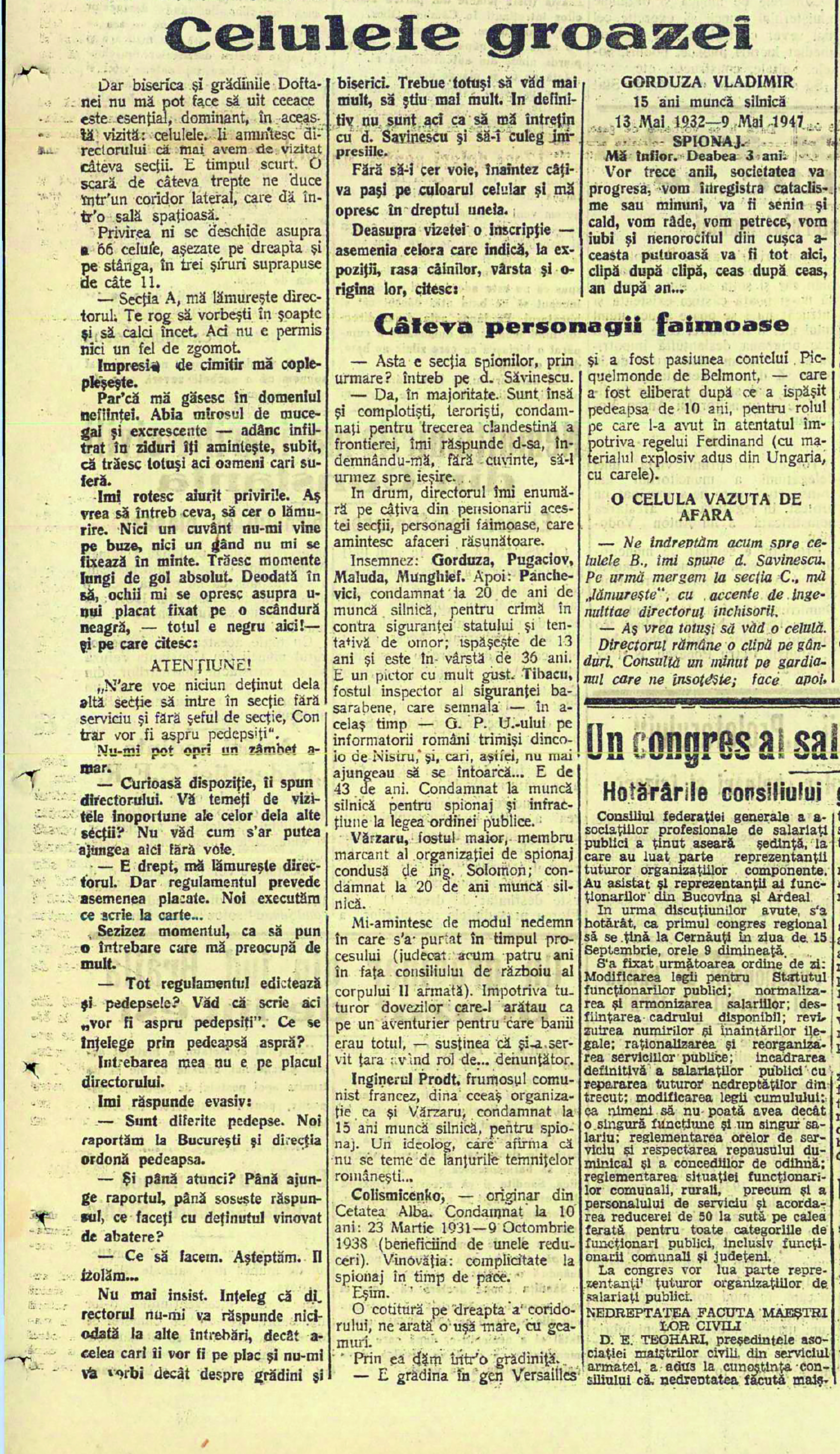 Închisoarea terorii de la Doftana, transformată în hotel de lux cu piscină și cinematograf. Planul de refacere a penitenciarului în care a fost încarcerat și Nicolae Ceaușescu