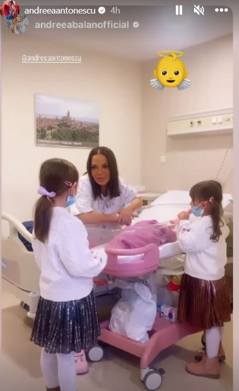Primele imagini cu cea de-a doua fetiță a Andreei Antonescu: „Suntem foarte bine, foarte fericite și foarte liniștite”