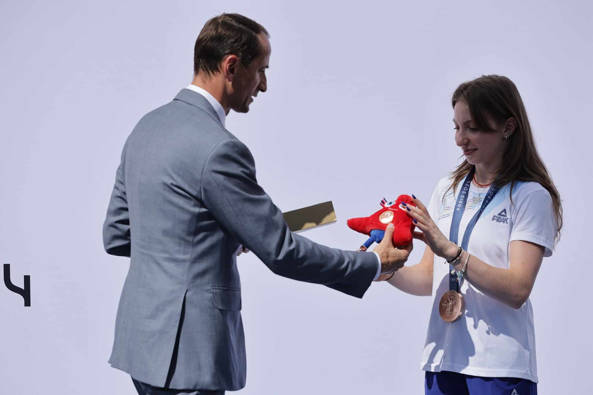 Ana Maria Bărbosu a primit medalia de bronz de la Jocurile Olimpice. Ceremonia a avut loc la Casa Olimpică din București