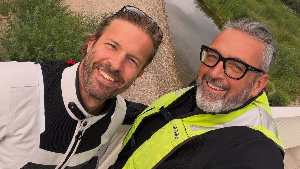 Különleges helyen motorozott Rákóczi Feri és Sebestyén Balázs - fotók