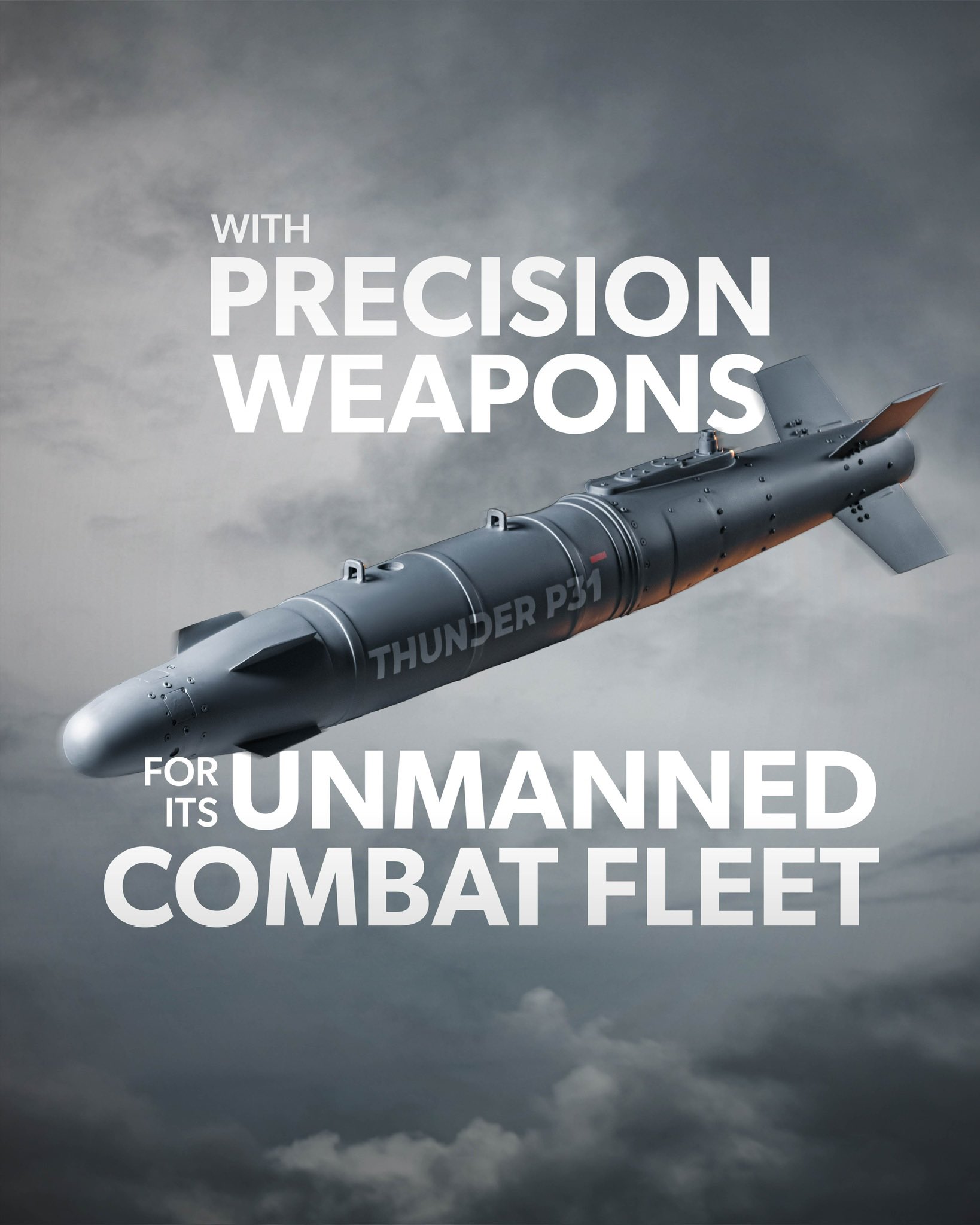 Thunder P-31 uses a guidance kit fitted to a conventional Mk 81 aerial bomb [@ edgegroup]