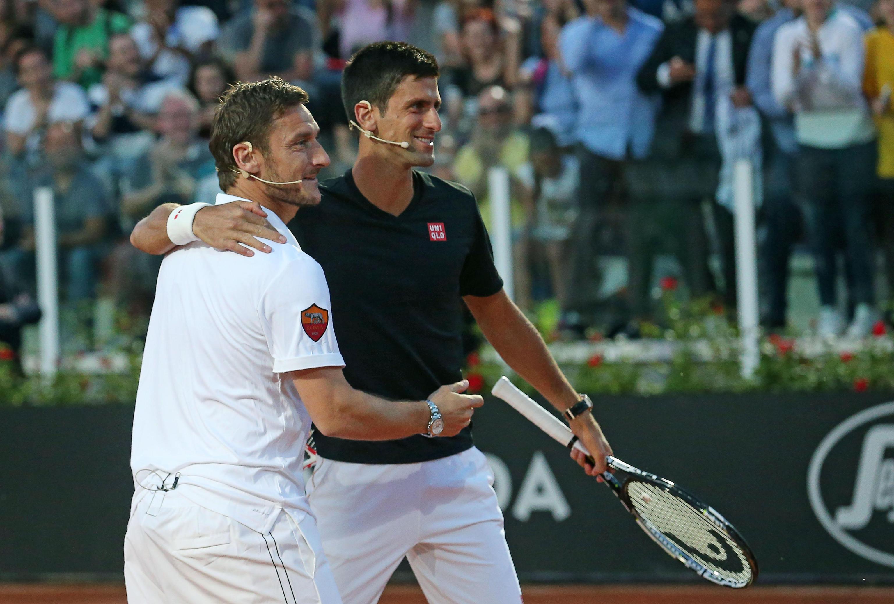 Totti și Nole au dat recital la Roma, într-un meci caritabil! / FOTO & VIDEO