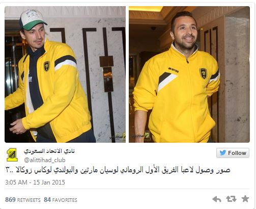Sânmărtean şi Szukala au ajuns cu noroc! Al Ittihad a câştigat primul meci din 2015 / FOTO&VIDEO