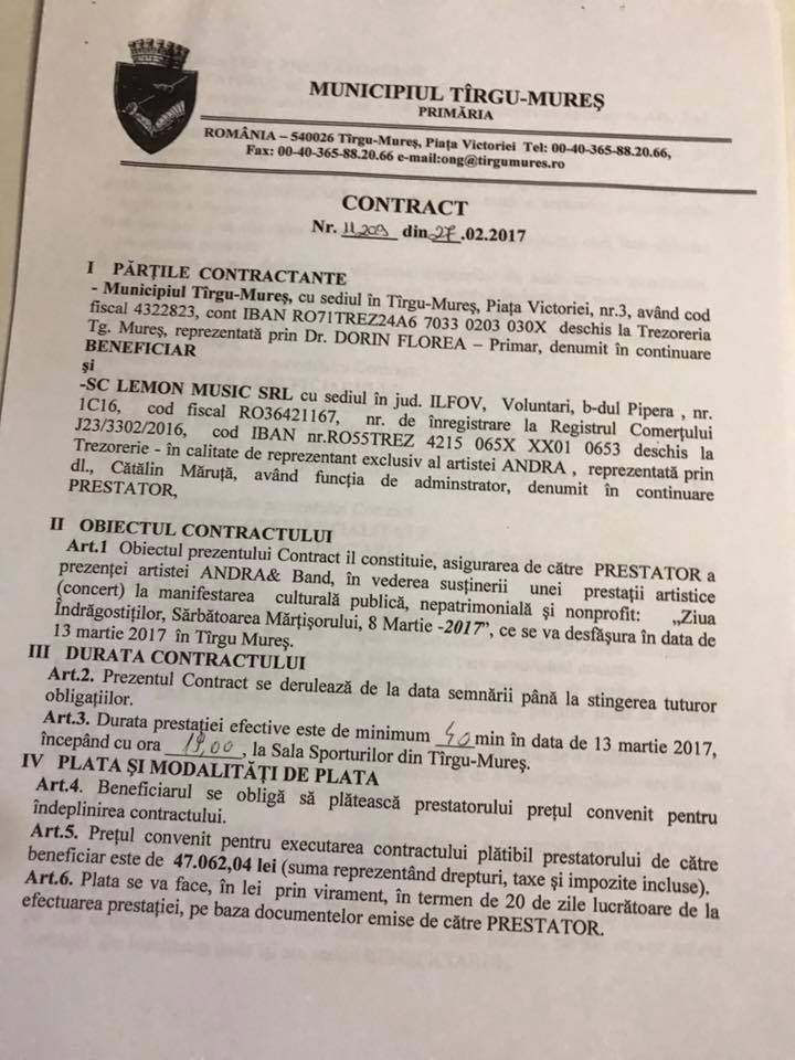 Andra ar fi primit 1.000 de lei pe minut pentru o cântare. Contract fabulos pentru artistă | FOTO