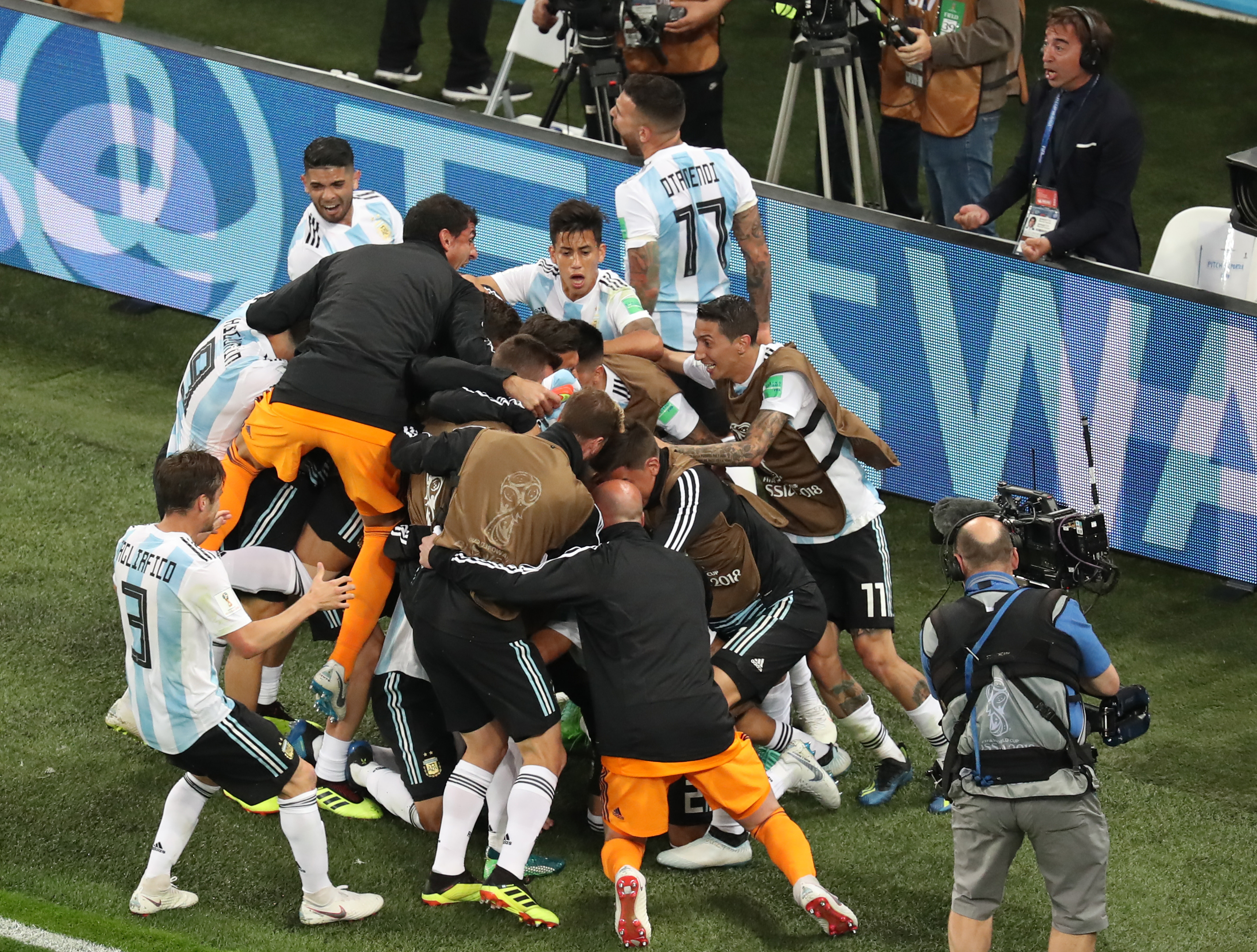 Nigeria - Argentina 1-2, în Grupa D a Campionatului Mondial de Fotbal din Rusia 2018. Africanii au văzut Rojo în fața ochilor / FOTO&VIDEO